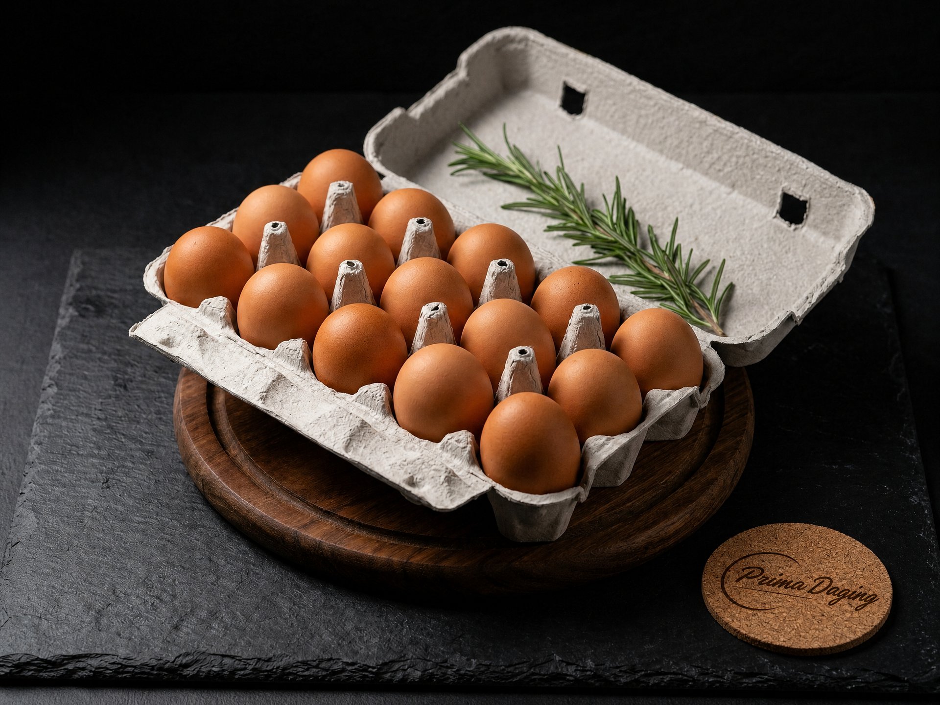 Kemasan karton telur Prima Daging
